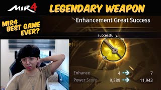 MIR4  BEST GAME EVER LEGEND WEAPON UPGRADE [upl. by Eniowtna833]