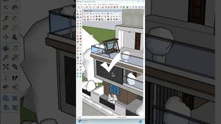 ✅How to create vertical louvers inside Sketchup youtubeshorts viralvideos new designer sketchup [upl. by Theo]