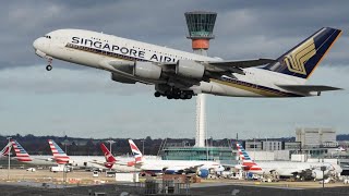 Observation Deck  London Heathrow Plane Spotting 🇬🇧  LHR Airport panoramic view Terminal 4 [upl. by Aidnahs]