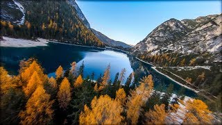 Lago di Braies Dolomites  Long range FPV drone [upl. by Inalaehon]