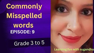 Misspelled words grade3 basic conceptsvocabulary Dictate English language [upl. by Anceline]