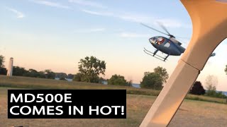 MD500E Helicopter coming in hot [upl. by Dray960]