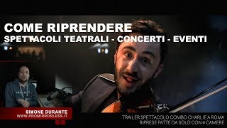 COME RIPRENDERE SPETTACOLI TEATRALI  CONCERTI  EVENTI [upl. by Skyler]