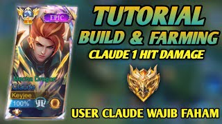 UPDATE TOP 1 GLOBAL CLAUDE NEW BEST 1 HIT BUILD 2024 must try  BUILD TOP 1 GLOBAL CLAUDE  MLBB [upl. by Anina345]