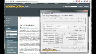 Speedguidenets TCP Optimizer [upl. by Odnomra]