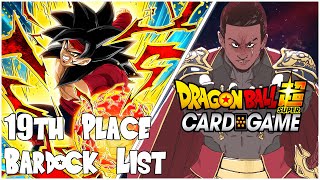 SS4 Prismatic Bardock Top 19 Deck Profile  Dragon Ball Super Card Game [upl. by Devora]