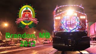 Canadian Pacific Holiday Train 2012  Arriving and Departing [upl. by Shivers30]