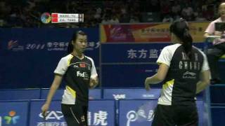 F  WD  Wang Xiaoli  Yu Yang vs Huan Xia  Tang Jinhua  2011 Li Ning China Masters [upl. by Race]