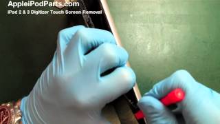 iPad 2 Digitizer Touch Glass Screen Removal Guide Tutorial  AppleiPodPartscom [upl. by Lepper]