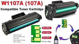 How to refill toner cartridge W1106A  Hp Laser 107a  HP Laser 107w HP Laser 135a HP Laser 137fnw [upl. by Emyam]