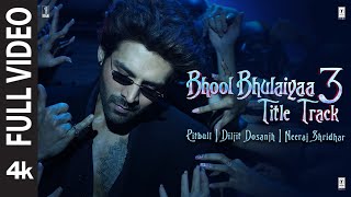 Bhool Bhulaiyaa 3 Title Track Full Video Kartik APitbullDiljitNeerajTanishkPritam  Bhushan K [upl. by Morley642]