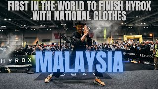 FIRST IN THE WORLD TO FINISH HYROX WITH NATIONAL CLOTHES MALAYSIA [upl. by Oran]