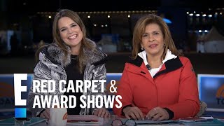 Hoda Kotb amp Savannah Guthrie Gush Over Chloe Kim  E Red Carpet amp Award Shows [upl. by Ahsinelg]