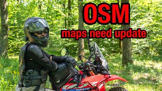 A bumpy start today OSM maps need updates  Honda CRF300 Rally [upl. by Aihtekal981]