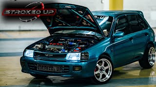 Toyota Starlet GT EP82 5EFTE 260whp  Strokedup [upl. by Imalda518]