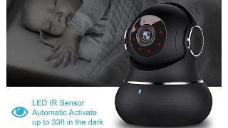 Night vision baby monitor with 360° view  peace of mind for parents [upl. by Ykcor]