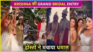 Krishna Mukherjees Grand Bridal Entry  Aly Goni Shireen Mirza amp More Dance With Baaratis [upl. by Roxine]