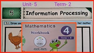 Information Processing CLASS 4 UNIT 5 MATHS WORKBOOK KEY ANSWERS [upl. by Enilekcaj]