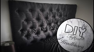 ♡ DIY  Tufted Headboard ♡ [upl. by Mackintosh]