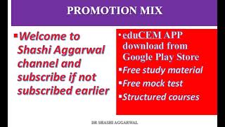 PROMOTION MIX MARKETING COMPONENT OF PROMOTION MIX [upl. by Hafirahs97]