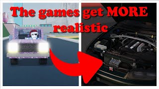 Roblox but the car games keep getting more realistic [upl. by Alana]