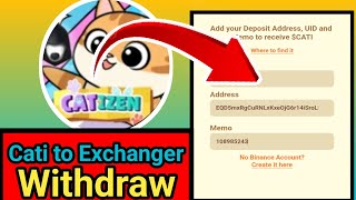 Cati Token Exchanger এ Transfer করে নাও✅✅ Withdrawal সাথে সাথে💯 [upl. by Icken]