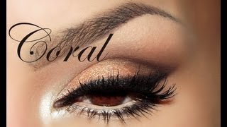 Coral  Coral eye makeup [upl. by Lister]