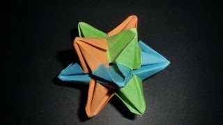 Origami 3DStar Zackenstern Tutorial HDdeutsch [upl. by Conners392]