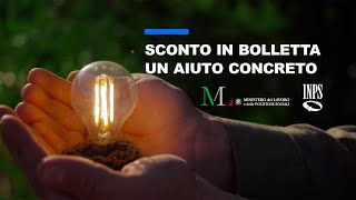 Bonus Sociale elettricità e gas lo sconto arriva direttamente in bolletta spot tv [upl. by Kenlay]