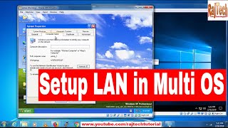 how to setup lan connection in windows 7  Windows 10  Lan Setup Tutorial  Lan Setup Step by Step [upl. by Sigismond]