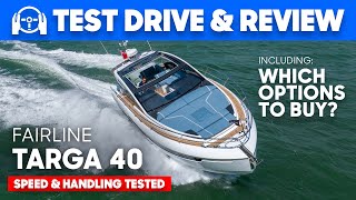 Best 40ft Sports Cruiser NEW Fairline Targa 40  Yacht Tour Review amp Option Prices Revealed [upl. by Kunz]