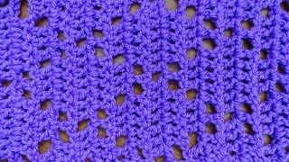 Filet Crochet Triangle Stitch  Right handed Crochet Tutorial  Filet Crochet [upl. by Lorinda]