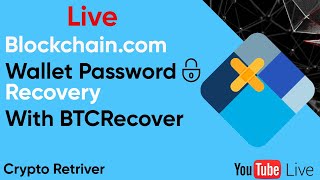 Live Blockchaincom Wallet Password Recovery With BTCRecover [upl. by Cogswell]