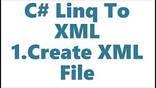 C Linq To XML1Create XML File Pt 1 1080P HQ [upl. by Vivian260]