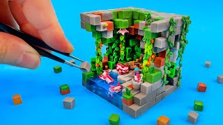 Making Tiny Minecraft World  Lush Cave 117 [upl. by Ihana253]