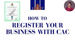 HOW TO REGISTER YOUR COMPANY IN NIGERIA WITH CAC CORPORATE AFFAIRS COMMISSION [upl. by Pinkham]