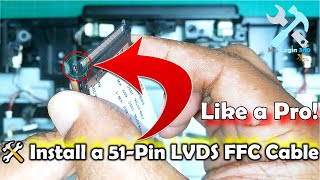 The Ultimate Guide to 51Pin LVDS FFC Cable Installation DIY Sony Smart TV Display Fix [upl. by Melentha]