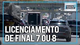 Boletim de Notícias  Licenciamento de veículos em SP para placas final 7 ou 8 [upl. by Enitsirt]