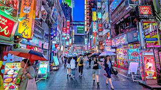 3 Hours of Rainy Night Walk in Tokyo Japan • 4K HDR [upl. by Atniuqal316]