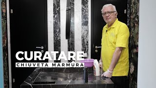 Curatare si Impermeabilizare  Chiuveta din Marmura neagra [upl. by Floss]