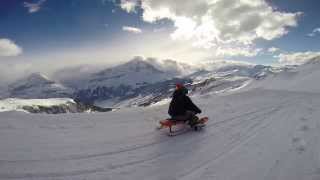 Grindelwald Schlittelbahn  Big Pintenfritz  Longest Sledding  Sledging Run in the World [upl. by Alaik]