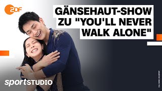 Emotionen pur So traumhaft startet die EiskunstlaufWM in Japan  sportstudio [upl. by Allesig]