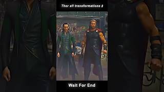 Every Transformation of Thor 🥶 [upl. by Euphemiah810]