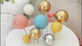 How to Make Fake Chocolate Balls 😅 Styrofoam balls for Decorating Cakes  Diy [upl. by Maupin]