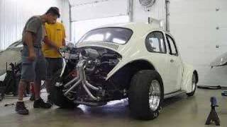 My 1968 turbo VW engine start Unlimited Street Bug [upl. by Ashbaugh]