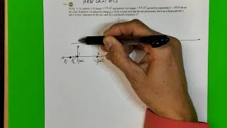 Coulombs law vector addition 1dim solution [upl. by Soren]