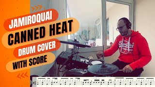 Canned Heat  Drum cover with sheet music  Jamiroquai [upl. by Irec630]