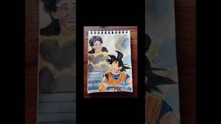 Goku with Akira toriyama goku akiratoriyama crazyarts shorts drawing [upl. by Ultima]