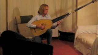 Jacobsen plays folding theorbo [upl. by Ymmac]