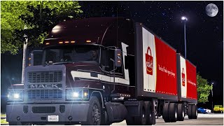 VIAGEM NOTURNA RELAXANTE  AMERICAN TRUCK SIMULATOR [upl. by Conlee]